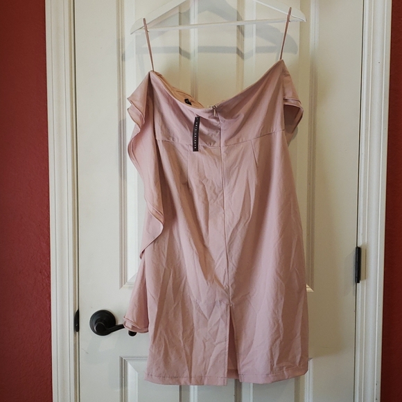 FASHION NOVA Mauve Still Falling For You Dress NEW - Picture 6 of 13